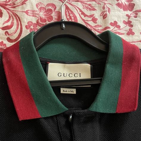 gucci collard shirt|authentic Gucci shirt.